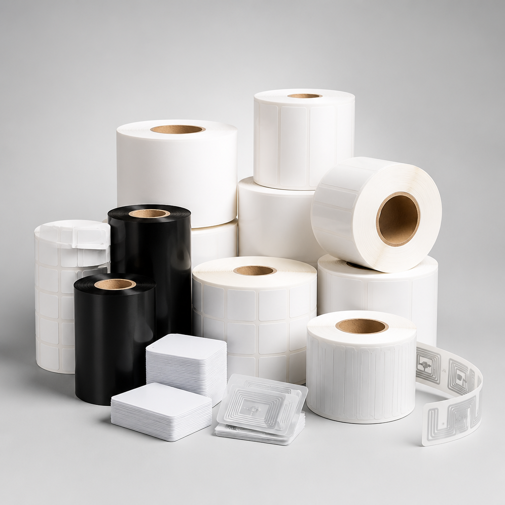 Thermal labels and RFID tag supplies