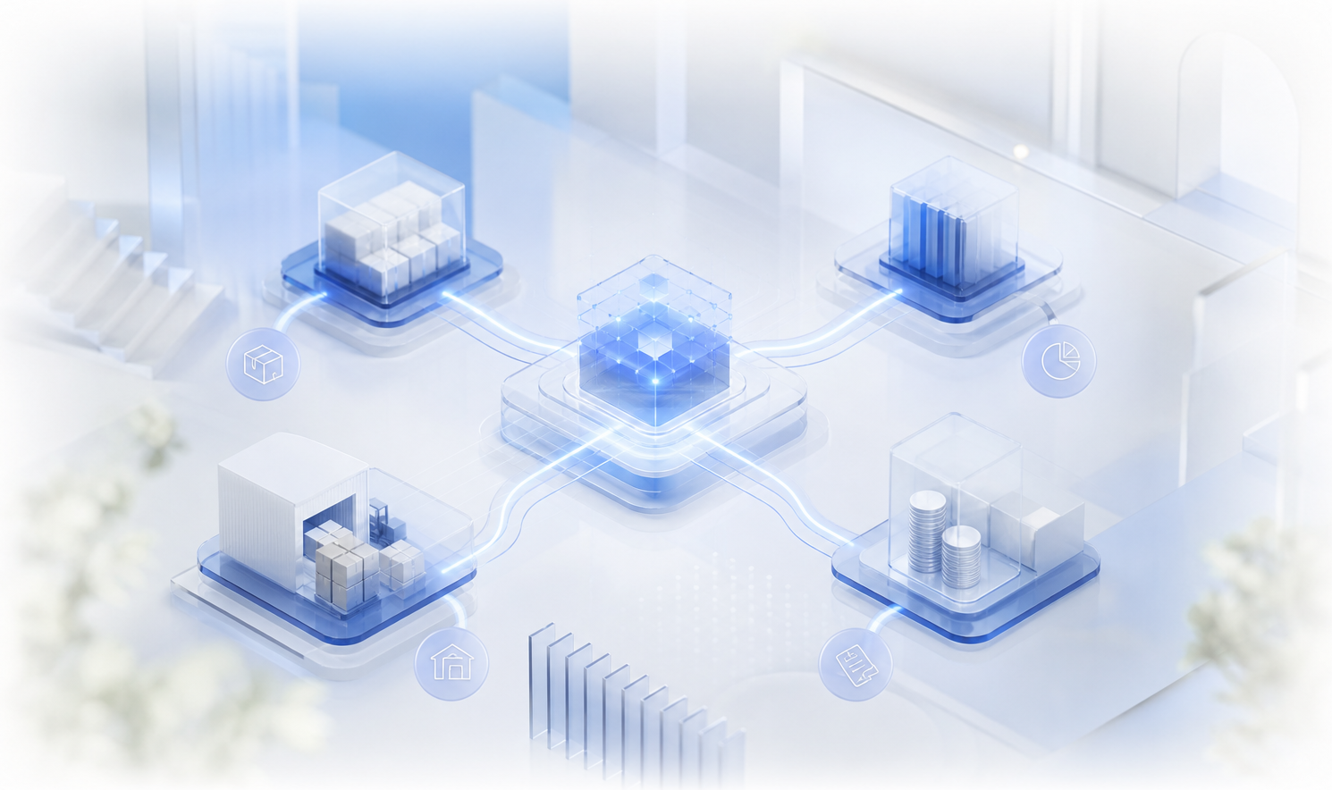 ERP integration connecting warehouse and business systems