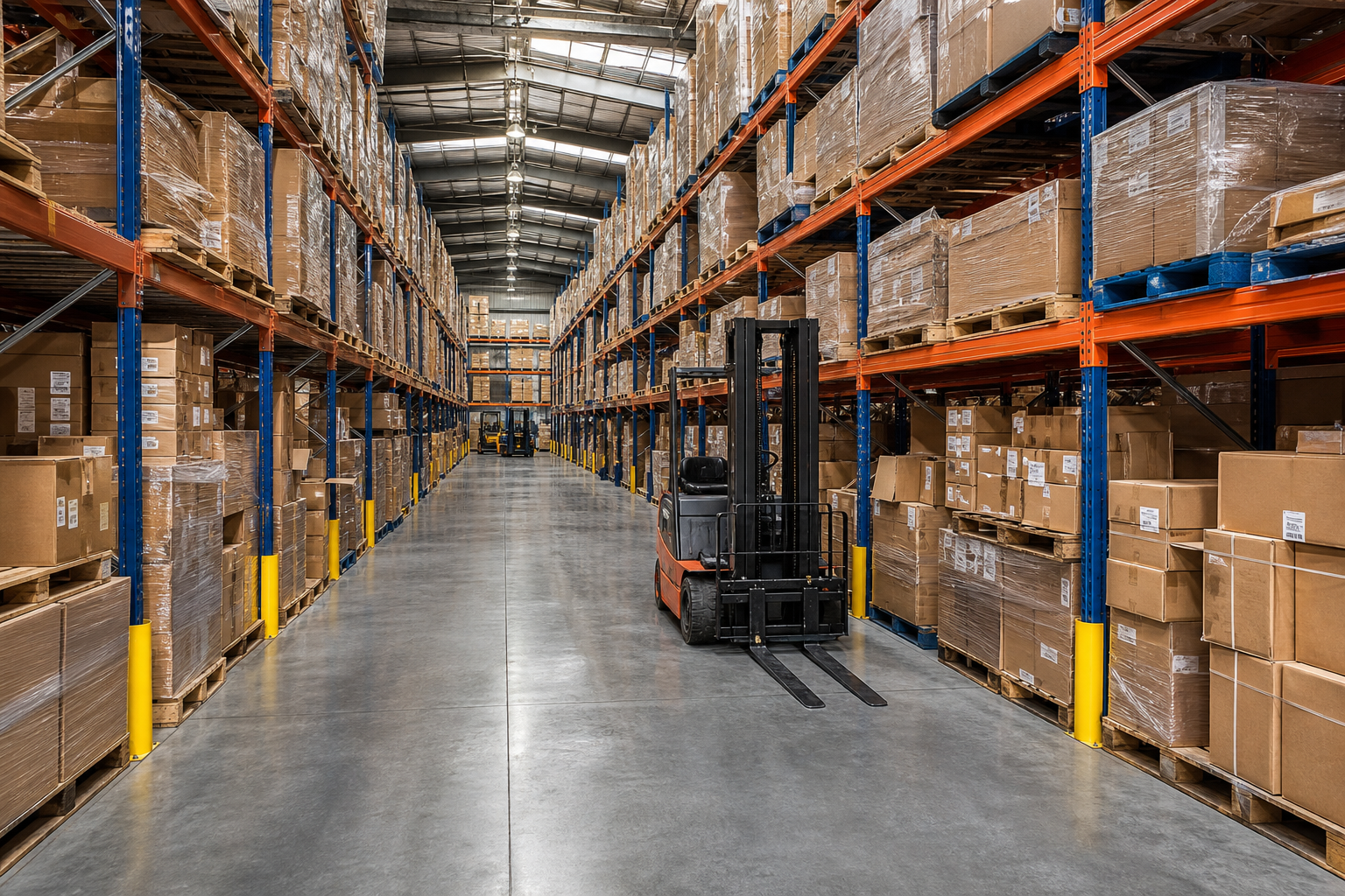 Warehouse automation with barcode scanning and inventory control